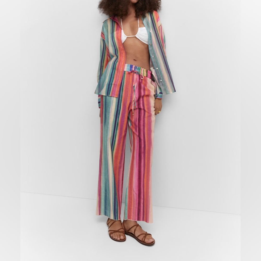 Mango striped pants